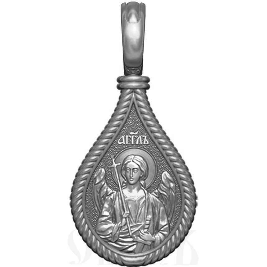 нательная икона св. преподобная кира берийская, серебро 925 проба с платинированием (арт. 06.045р)