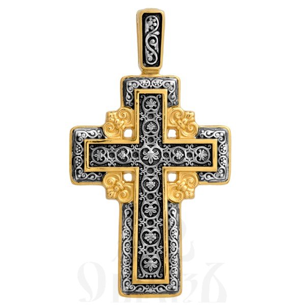 крест «голгофский», серебро 925 проба с золочением (арт. 101.277)
